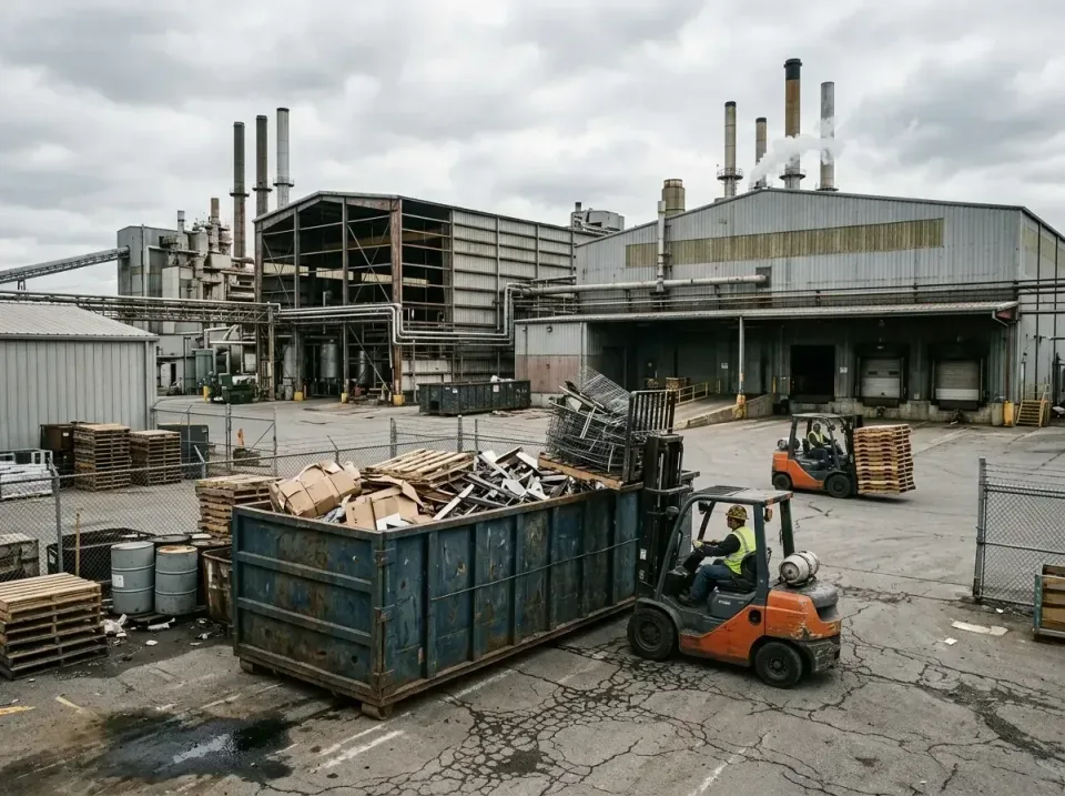 industrial-factory-scrap-conta-003 — frequently asked questions, Cheap Roll-off Dumpster Rentals in Santa Claus, IN